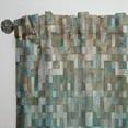thumbnail image 3 of Designart 'Abstract Blue Blocked' Nautical & Coastal Curtain Panel, 3 of 5