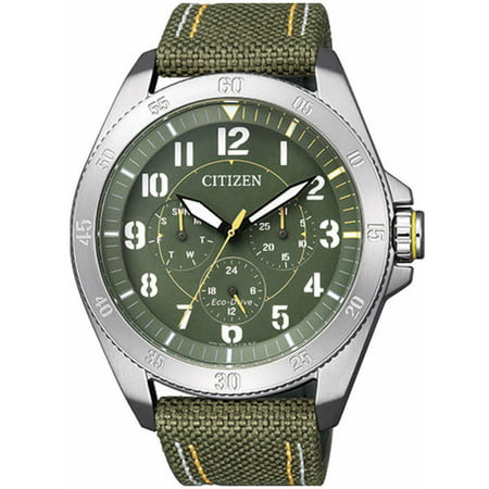 Citizen Men's Eco-Drive BU2030-09W Green Metal Quartz Watch