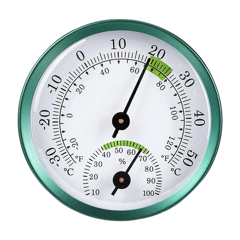 LittleGood 5 Indoor Outdoor Hygrometer/Thermometer, Humidity Gauge  Indicator Temperature Humidity Monitor, Analog Hygrometer Humidor (English