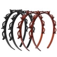 thumbnail image 3 of Diadema Unisex Banda Para El Cabello De Doble Capa Banda Para El Cabello Con Estilo 4 Piezas Herramienta De Belleza Para El Cabello Accesorios Para El Cabello Ccdes Oro, 3 of 8