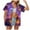 Light Purple, variant on Towmus Womens Halloween Hawaiian Shirt Cute Pumpkin Spooky Castle Graphic Tee Magical Halloween Short Sleeve Button Up Tops