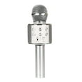 thumbnail image 1 of braveheart Microphone Réduction de Bruit Rechargeable Micro Karaoké Sans Fil Portable LED, Argent, 1 of 9
