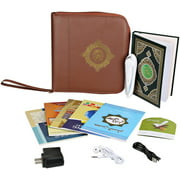 Digital Koran Reader Holy Quran Pen Leather Bag Word-by-Word Function for Kid and Arabic Learner Downloading Many Reciters and Languages Digital Qu'ran Pen 5 Small Books for Ramadan Celebration