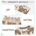 thumbnail image 4 of Dailycode Cotton Pajama Set Snug Fit Long Sleeve Top and Pants for 18M-8Y Cartoon Bear Face and Heart, 4 of 7