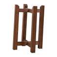 thumbnail image 2 of Soporte para plantas de suelo, soporte para macetas de madera, diámetro 20 cm, resistente, ahorra espacio. Doble capa marrón, 2 of 9