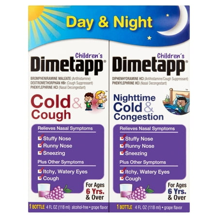 UPC 300312146237 product image for Children's Dimetapp Day & Night Grape Flavor Liquid Syrup, 4 fl oz | upcitemdb.com