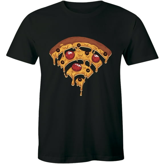 Pepperoni Cheesy Topping Pizza Slice Food Lovers Wifi French Italian T-Shirt