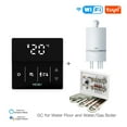 thumbnail image 1 of Thermostat Intelligent WiFi Chaudière à Gaz Eau Électrique Contrôleur de Chauffage au Sol Logo Couleur Réglable Tuya Contrôle par Application Intelligente, Facile à Installer, 1 of 6