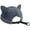 Navy Blue, variant on 1pc Rose Red Cotton Rolled Edge Docker Cap Unisex Brimless Cat Ear Hat for Daily Street Wear