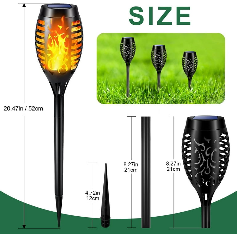 Left wind Solar torch lights 96 LED Solar Lights Dancing Flames Waterproof Torches Lantern Outdoor for Garden Left wind Solar torch lights 96 LED Solar Lights Dancing Flames Waterproof Torches Lantern Outdoor for Garden