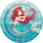 The Little Mermaid Paper Dessert Plates, 7in, 24ct