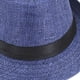 thumbnail image 3 of Sombrero de paja para niños, sombrero de playa, transpirable, de verano, duradero, cómodo, sombrero de copa, sombreros para el sol Azul marino, 3 of 7