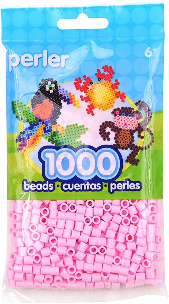 Perler Beads Fuse Beads for Crafts, 1000pcs, Light Pink