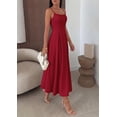 thumbnail image 4 of PRETTYGARDEN Cocktail Dresses for Women Spring Elegant Ruffle A Line Long Flowy Summer Formal Wedding Guest Maxi Dress, 4 of 7