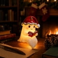 thumbnail image 4 of Cute Ghost Reading Book Lamp, Halloween Light Up Ghost Statue Night Light House Mantel Decor, Ghost Warm Lighted Indoor Figurine Lamps for Party Bedroom Shelf Table Centerpiece (S), 4 of 7