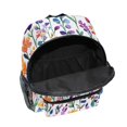 thumbnail image 6 of FORMRS School Backpack with Front Zippered Pocket 12" Student Travel Daypack, Purple Wildflower Pattern, 6 of 6