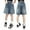 A-Blue2105, variant on XAOWF Child Girls Casual Distressed Denim Shorts Retro Comfortable Elastic Waist Slacks Outdoor Play Everyday Wear 5-16 Years Leisure Versatile Trousers