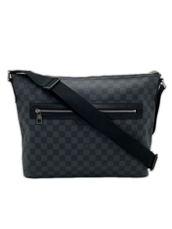 Pre-Owned LOUIS VUITTON Damier Graphite Mick MM N41106 Shoulder Bag, Black Canvas, Men's