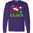 thumbnail image 3 of Inktastic Oma Claus with Christmas Santa Hat and Snowflakes Long Sleeve T-Shirt, 3 of 5