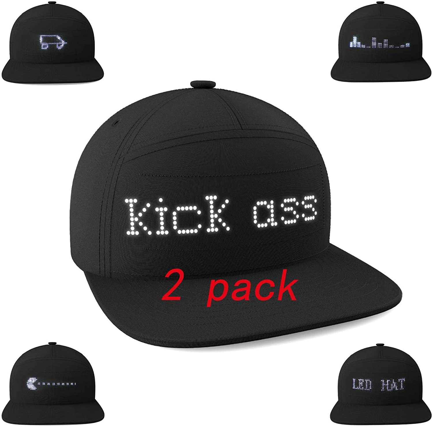 Finydr LED Display Hat Text Scrolling 