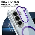 thumbnail image 4 of ELEHOLD Case for Samsung Galaxy Z Fold 4, Magnetic Clear Case Built in Screen Protector,Purple, 4 of 11