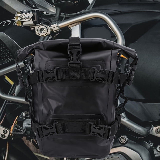 Motorcycle Bumper Bag, Water Resistant Large Capacity Anti Slip PVC Side Frame Crash Bar Riding Bag Saddle Bag for Dirt Bike Street Bike