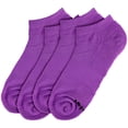 thumbnail image 2 of BambooMN Women's Rayon from Bamboo Athletic Ankle Socks - Purple - 4 Pairs, Size 4-9, 2 of 4