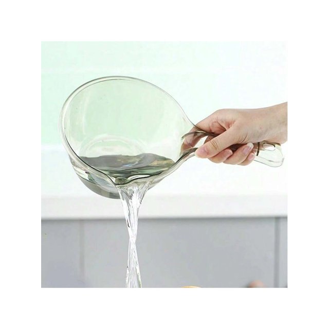 1pc Creative Long-Handled Plastic Ladle For Home Kitchen, Bathing, And Hair Washing
