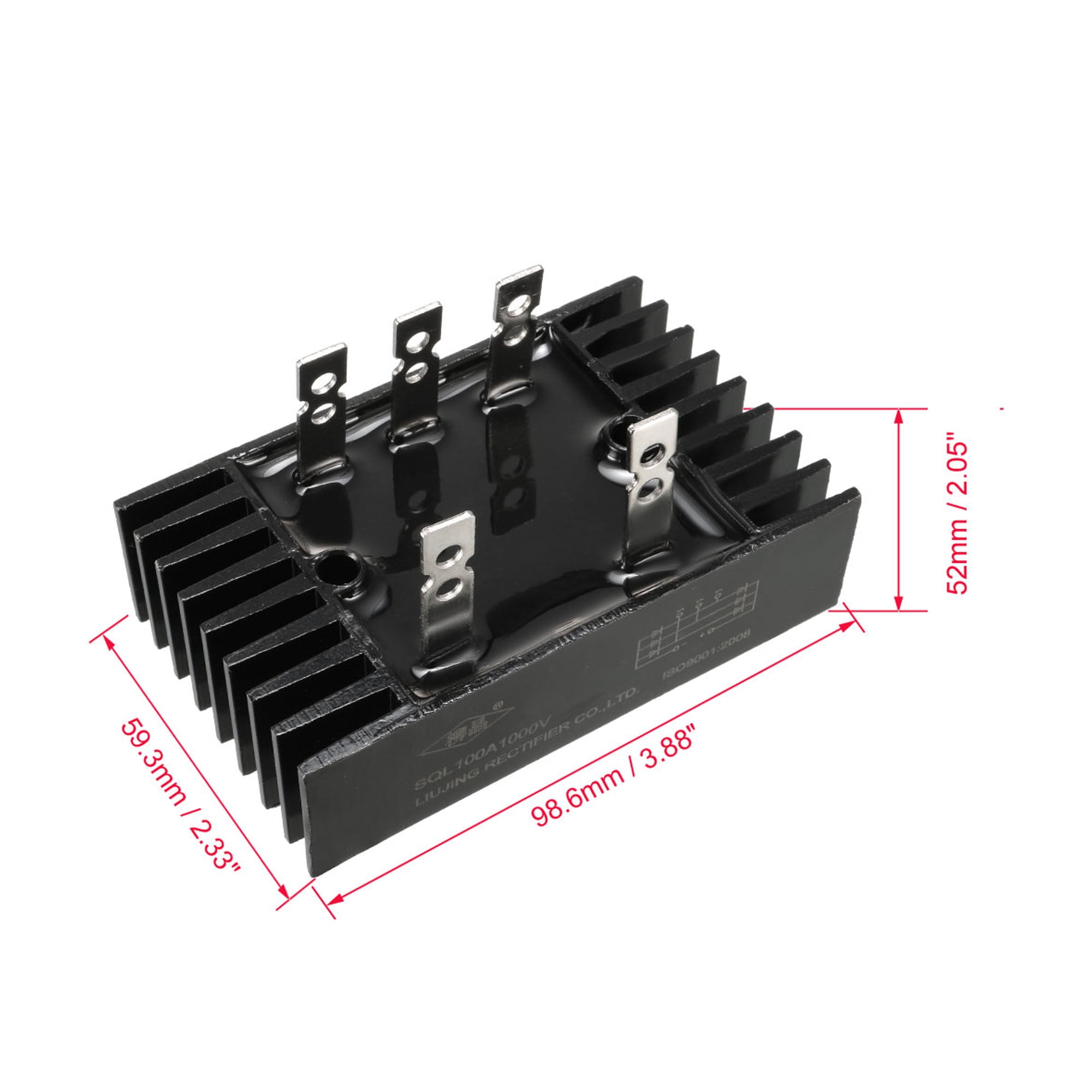 SQL100A 5 Terminals 3 Phase Power Bridge Rectifier Diode Module 100A 1000V