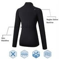 thumbnail image 4 of YUSHOW Women's Running Tops Lightweight Gym Shirts Long Sleeve Sport Sweatshirt Track Jacket with 1/4 Zip Collar, 4 of 8