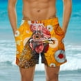 thumbnail image 2 of Mens Summer Beach Shorts Novelty Print Casual Loose Shorts on Clearance Multicolor,XXXL, 2 of 6