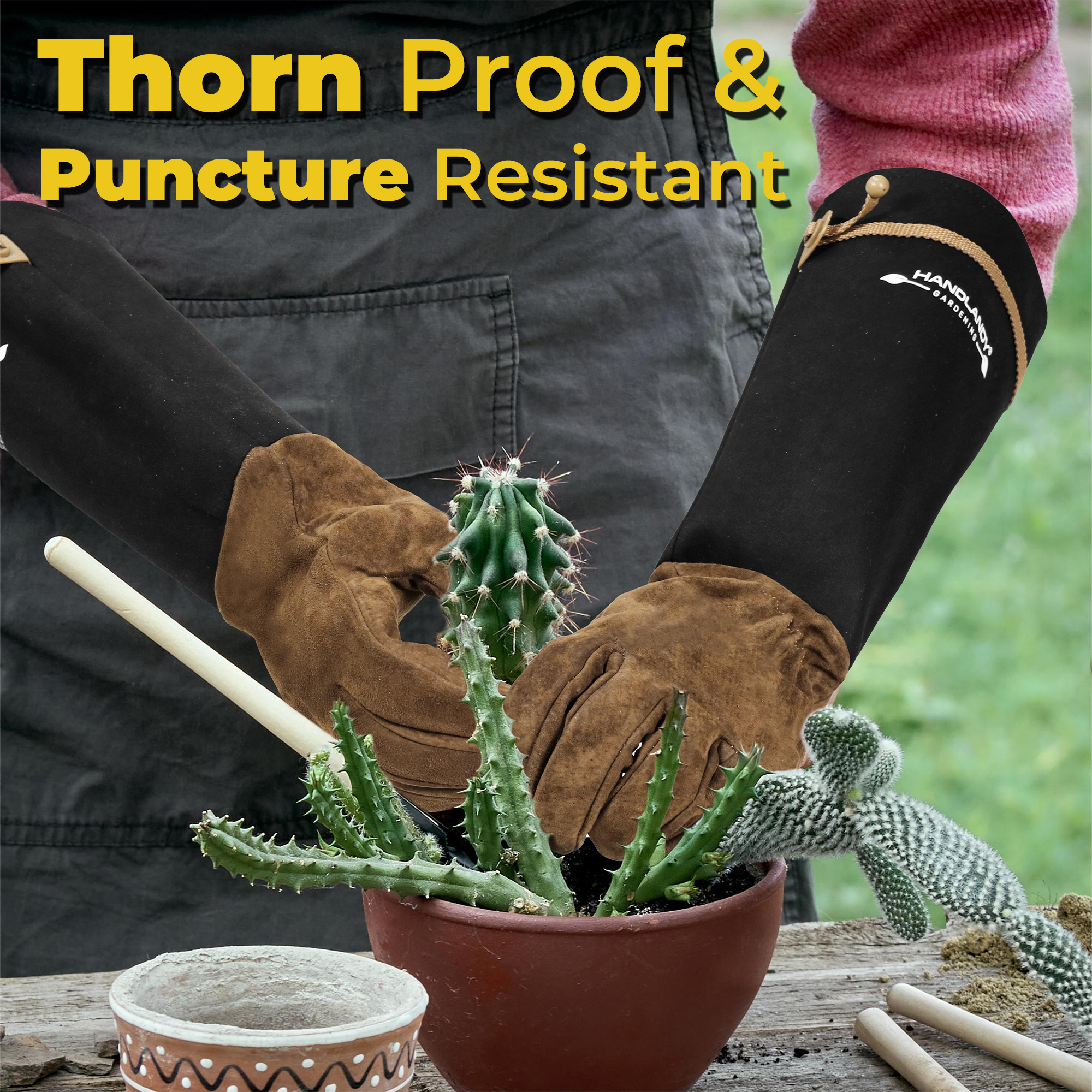Handlandy Rose Gloves for Men & Women, Thorn Proof photo 4