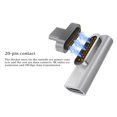 thumbnail image 5 of Adaptador Magnético Usb Tipo C Adaptador Tipo C De 20 Pines Compatible Con Macbook Pro Dell Xps Surface Go Y Más Dispositivos Usb-C Guardurnaity EL017259-02, 5 of 5