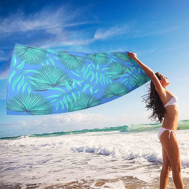 Yhmxh Microfiber Beach Towel Microfiber Beach Towel Super Colorful Bath Towel Sandproof Beach Blanket Multi-Purpose Towel For Travel Swimming Pool 28x60 Inch Machine Washable