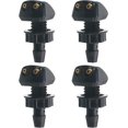 thumbnail image 1 of Boquilla para limpiaparabrisas de 4 piezas, boquilla para limpiaparabrisas delantero del coche, boquilla universal para cubierta de parabrisas de coche, color negro, 1 of 1