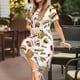 thumbnail image 3 of Balery Fast Food Vestidos sueltos de manga corta para mujer, vestidos de verano 2025, vestidos casuales de corte A con vuelo., 3 of 6