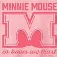 thumbnail image 2 of Disney - Minnie Mouse - In Bows We Trust - Youth Crewneck Fleece Sweatshirt, 2 of 4