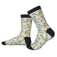 thumbnail image 2 of Pofeuu Skateboard Print Crew Socks, Adult Running Hiking Socks for Youth and Adult, 2 of 7