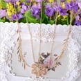 thumbnail image 4 of Aleación De Manera Cadena De s Mujeres \ 's Cabeza Hoja Hairband Bor Diadema Zulema Flores Cinta de cabeza, 4 of 8