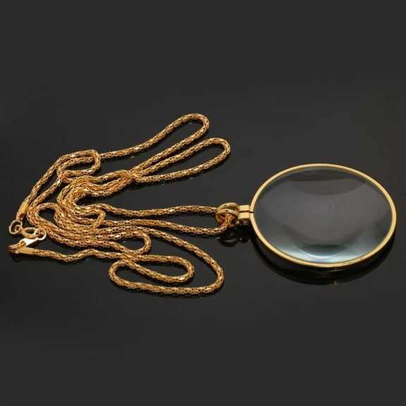 yotijay 1x Monocle Lens Necklace With Magnifying Glass Pendant Eye Loupe .