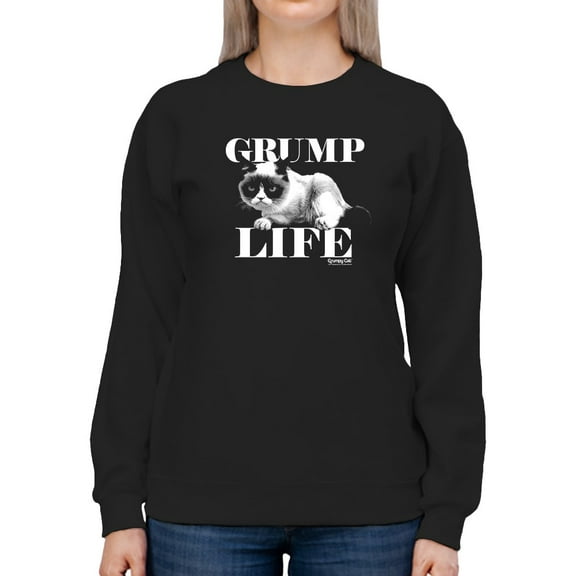 Grump Life Slogan Sweatshirt Women -T-Line Designs, Female XX-Large