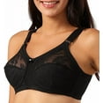 thumbnail image 2 of Women's Plus Size Minimizer Sleep Unlined Full Coverage Lace Wirefree Bra 38DD, 2 of 9
