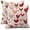 A-brown Hearts, variant on Yellow Daisy Flowers Pillow Covers Spring Summer Floral Bloom Decorative Pillow Cases Seasonal Modern Throw Pillows 18X18 Inch Set of 2 Farmhouse Home Decor for Sofa Couch