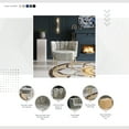 thumbnail image 5 of Castle Place Modern Luxury Upholstered Velvet Chair with Stool, Light Grey, 5 of 5