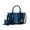 TT Blue, variant on Bonnie Women's Satchel Bag with Wallet, Gradient Crocodile Vegan Leather Handbag by Mia K - Blue