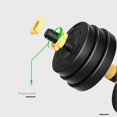 thumbnail image 4 of 50cm Adjustable Dumbbell Bars with Threaded Handles & Safety Locks for Home Gym Strength Training, 4 of 5
