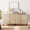 Beige, variant on 63" Reeded Accent Cabinet Set with Adjustable Shelves, Modern Credenza Storage Cabinet with Doors for Living Room, Kitchen, Dining Room, Hallway