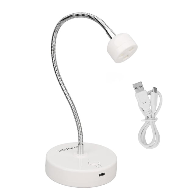 Nail Dryer Curing Lamp, USB ABS Gooseneck Style Nail Curing Lamp For Salon
