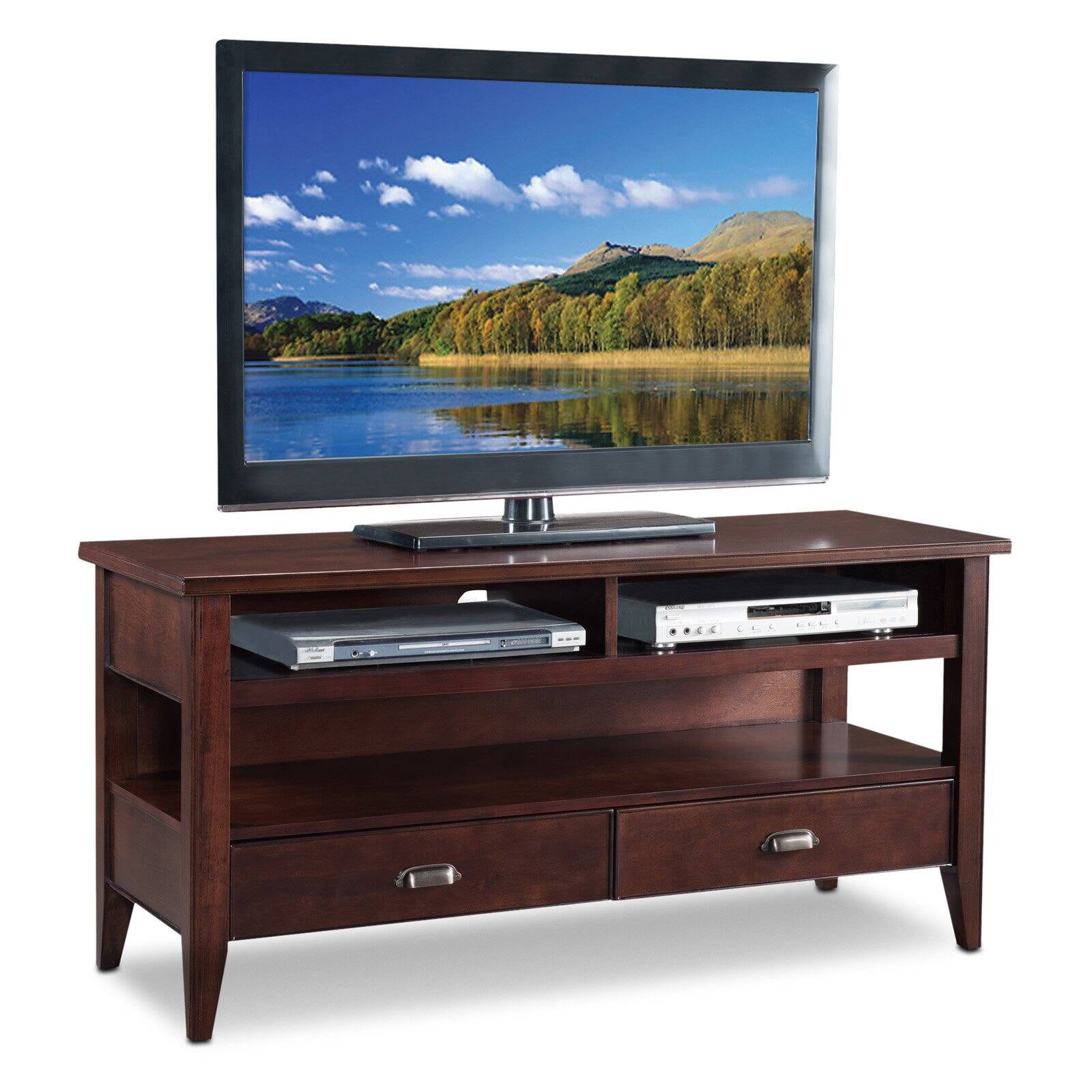 Leick Home Laurent Collection 50" TV Stand for TV's up to 55", Chocolate Cherry