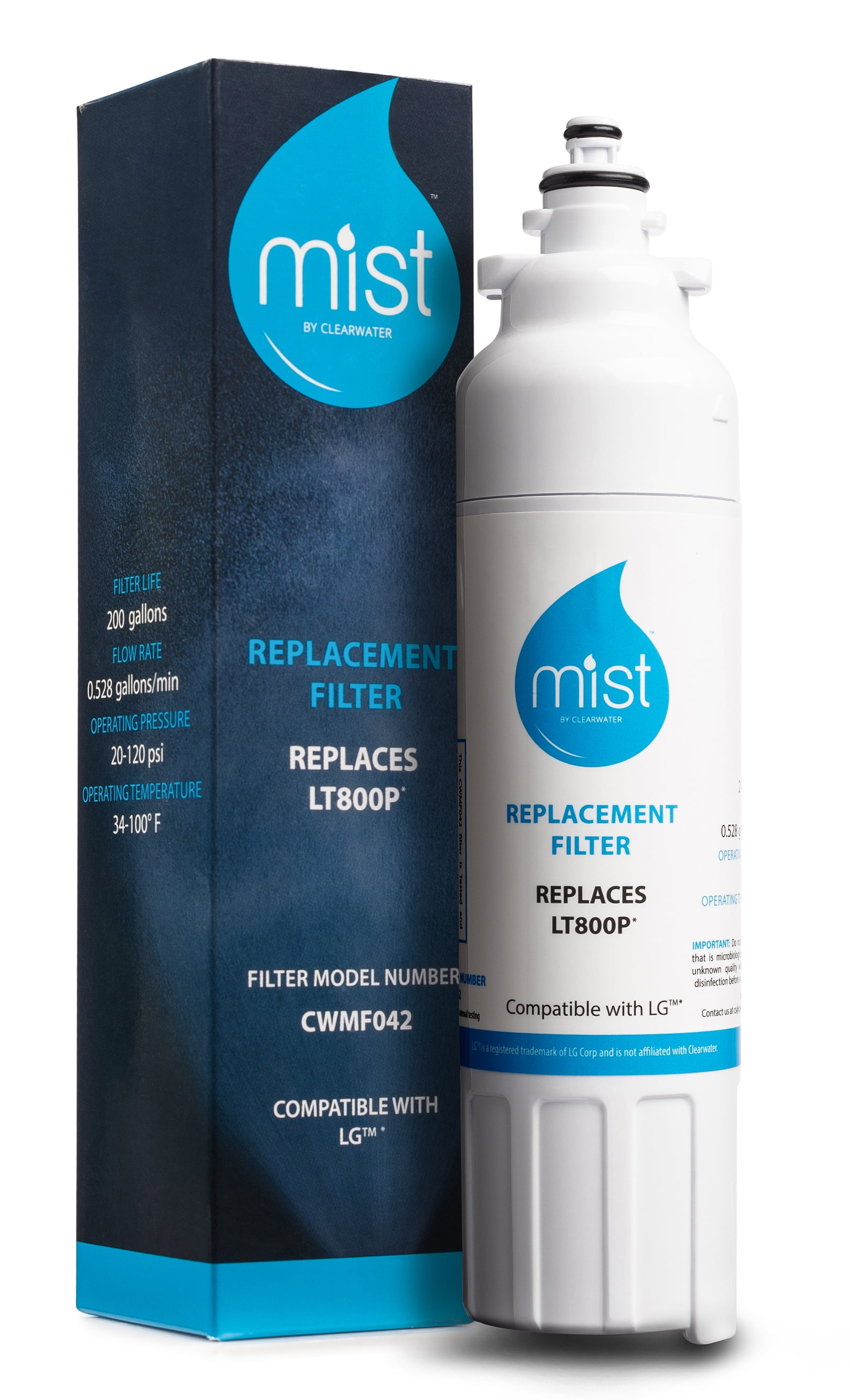 Mist LG ADQ73613401 LT800P, Kenmore 9490 Water Filter Replacement